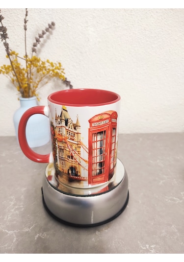 Yılbaşı Temalı Kupa Bardak Model-04 Londra Teması Çok Renkli