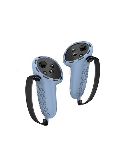 Meta Quest 3 Vr Kolu Denetleyici Kılıfı İçin 1 Çift Kaymaz Silikon Kılıf - Safir Safir