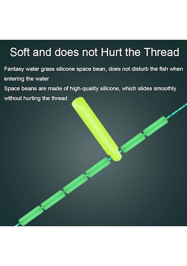 2 Adet Açık Hava Balıkçılık Anti-karışıklık Benekli Görünmez Misina Seti Ölçekli, Boyut: 7.2m 5.0 Sarı