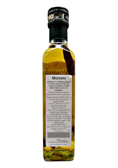 Monini Sarımsak Ve Acıbiberli Zeytinyağı Cam 250 ML