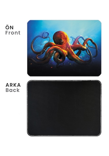 İlyuka 40x30cm Gaming Oyuncu Mousepad Octopus Mp224030