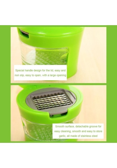 Maoyaya Manuel Sarımsak Presi Kıyıcı, Paslanmaz Çelik, Çok Renkli, Pres Tipi Çok Renkli
