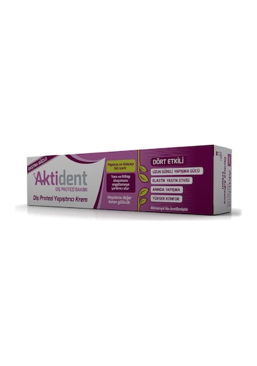 Aktident Diş Protezi Yapıştırıcı Krem 40 G