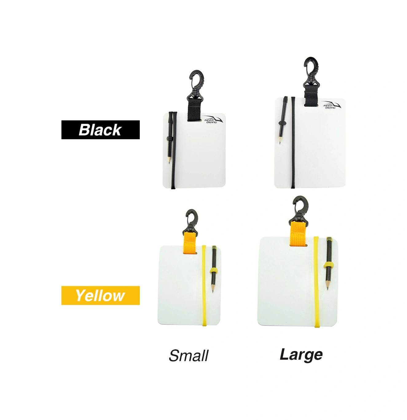 Neevoyu Su Altı Not Alma Tahtası Xzb-920 - Scuba Dalış İçin El Yazısı Kaydedici, Sarı, Küçük Boy 153x127mm Sarı