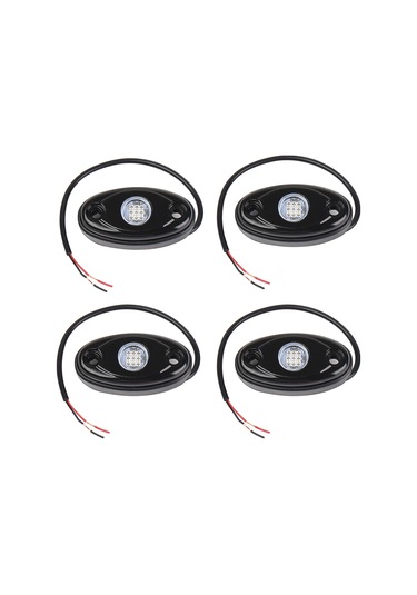 Shineyee 4 Adet Mavi 4 Ayağlı Led Taş Lambası - Jeep, Atv, Utv Ve Botlar İçin Su Geçirmez Araç Altı Aydınlatması