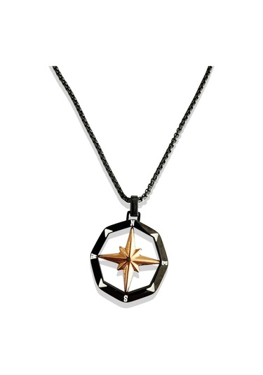 Ars-k021 Erkek Çelik Kolye Gri