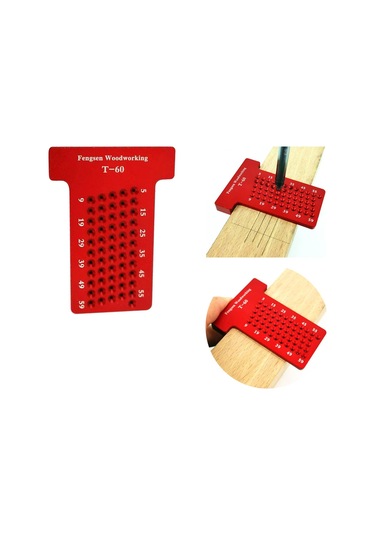 Suntek Ağaç İşleme Scriber T-tipi Cetvel Delik Marangoz