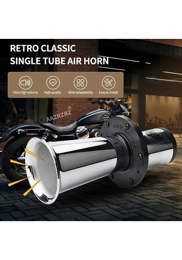 Pazly Wangxi Aazrzrz Vintage Klasik Kısa Boynuzlu 12v Alüminyum Kompresörlü Siyah Trompet, Vintage Tasarım, Guangdong, Çin Üretim