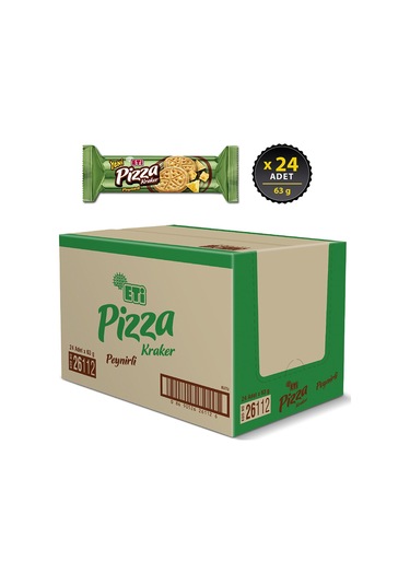 Eti Pizza Kraker Peynirli 24 x 63 G