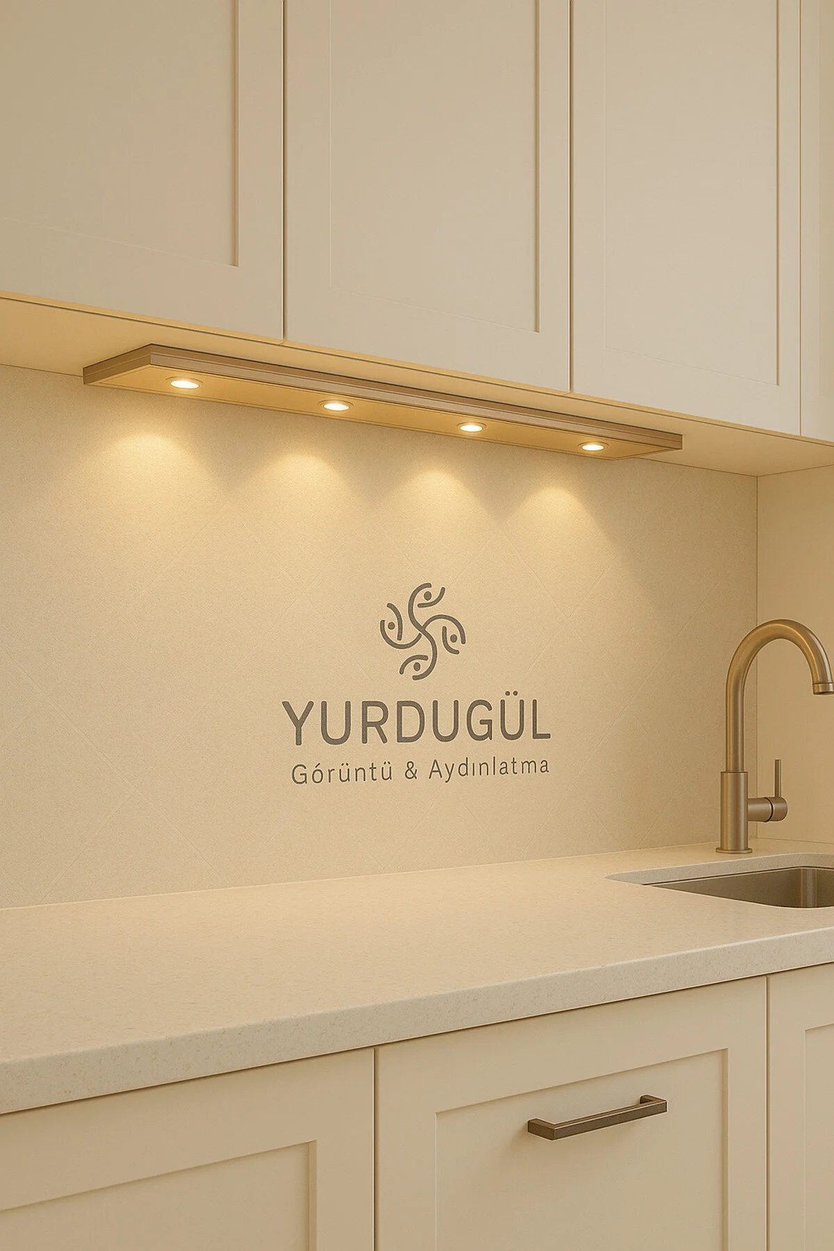 60 Cm Şarjlı Hareket Sensörlü Üç Renk Modlu Led Mutfak, Tezgah Arası, Raf, Beyaz Kasa Beyaz