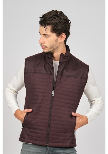 Daynax Erkek Içi Kürklü Cep Detaylı Yelek 492908 Bordo Bordo