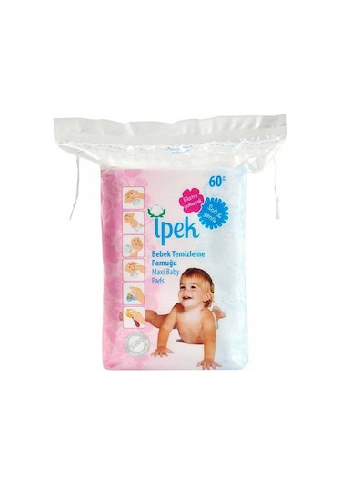 İpek Bebek Temizleme Pamuğu 60'Lı