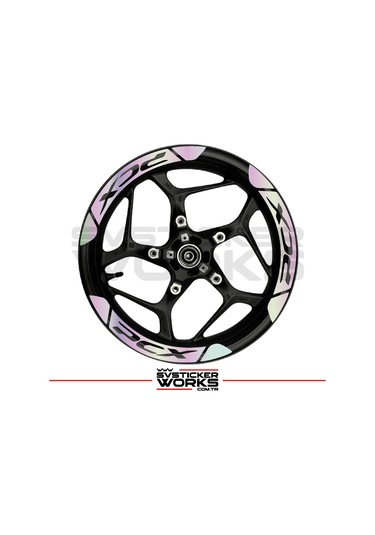 Honda Pcx Jant Şeridi Geniş Sticker Dıştan İçe Kaliteli Yüksek Yapışkanlı Sticker Hologram