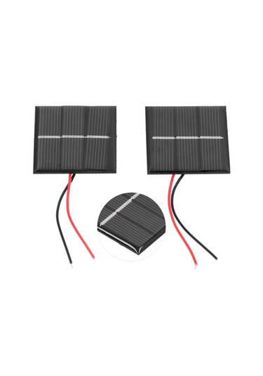 Dianziye 2 Adet 43x55mm Polikristal Güneş Paneli - 0.4w 1.5v, Yüksek Dönüşüm Oranı, Düşük Işık Performansı, Dıy Oyuncaklar Ve Elektrikli Aletler İçin
