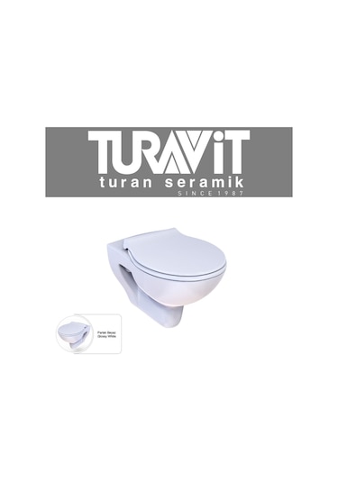 Pr3510 Pera Kanalsız Asma Klozet, Nkp Yavaş Kapak