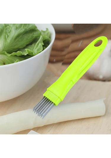 Suntek Yeşil Soğan Kesici, Mutfak Parçalama Bıçak, Paslanmaz Yeşil Diğer