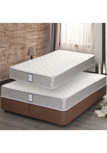 Nironyatak Çift Kişilik 200X200 Cm Yatak Full Ortopedik Sert Kare Yatak