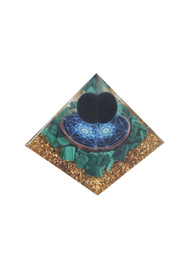 Konesam Enerji Dengeli Kristal Orgonomi Piramidi - İç Huzur Ve İyileştirme, Yoga Meditasyon Dekoratif Ev Eşyası 6cm