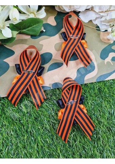 Love Land 9 Mayıs İçin Saint George Şeridi Broş 3 Adet 150559078 Turuncu