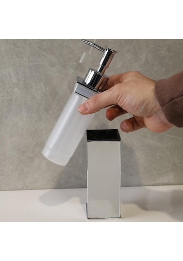Kobos Kare Banyo Seti Parlak Krom