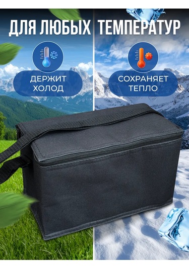 Thermogo Termo Çanta Çanta Soğutucu 376547125 Siyah