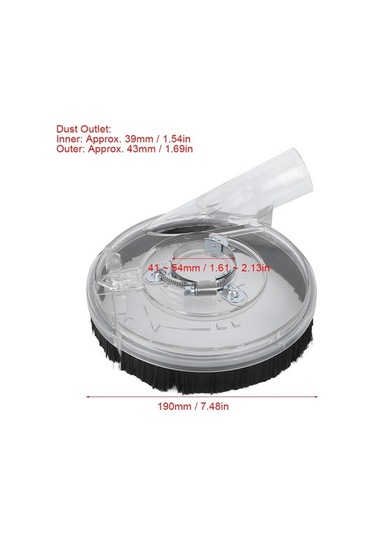 Besthome1 Şeffaf Taşlama Kapağı - Toz Önleyici Açılı Taşlama Kesme Koruyucusu, Dayanıklı Polikarbonat