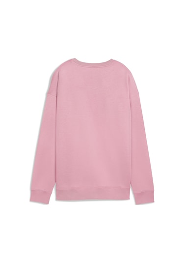 Puma Essentials Small Logo Relaxed Kadın Pembe Bisiklet Yaka Sweatshirt Pembe