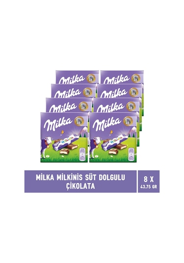 Milka Milkinis Süt Dolgulu Çikolata 8 x 43.75 G