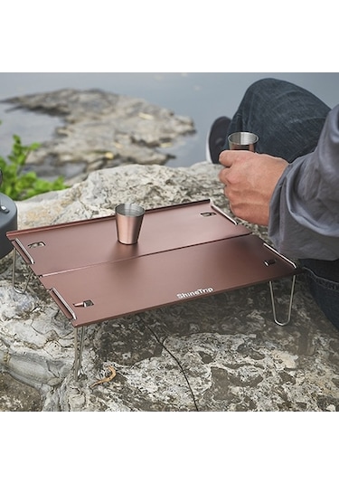 Trendooze Yemek Ve Ultra Taşınabilir Tasarım Siyah Pratik Piknik, Masası Katlanır Kamp İçin Hava Hafif Balıkçılık Açık - Zl Siyah