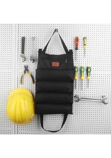 Dianziye Siyah Oxford Kumaş Elektrikçilik Alet Çantası - Ev Ve Araç İçin Asılı Kaldırabilir, Dayanıklı, Ev Gereçlerini Kolayca Taşıma