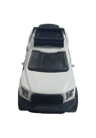 Çek Bırak Metal Arazi Aracı 13 Cm - Beyaz