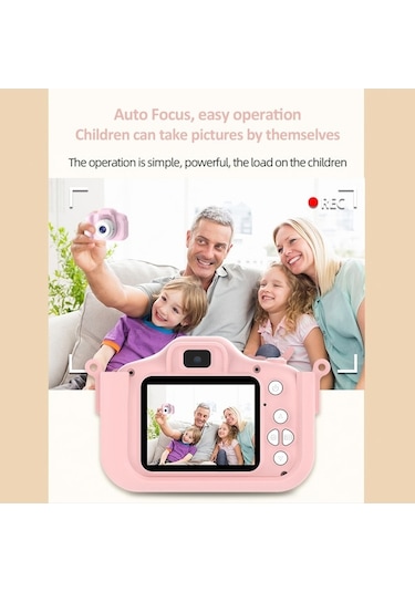 Trendooze Springsun 1080p Dijital Çocuk Kamerası 48mp Hd 2.0 İnç Ips Ekran Otg Fonksiyonu Çift Lens 32gb Df