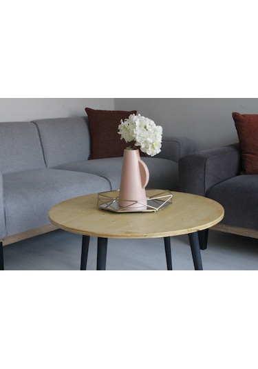 Ahşap Orta Sehpa-yuvarlak-75 Cm- Natural Ahşap Orta Sehpa-yuvarlak-75 Cm- Natural