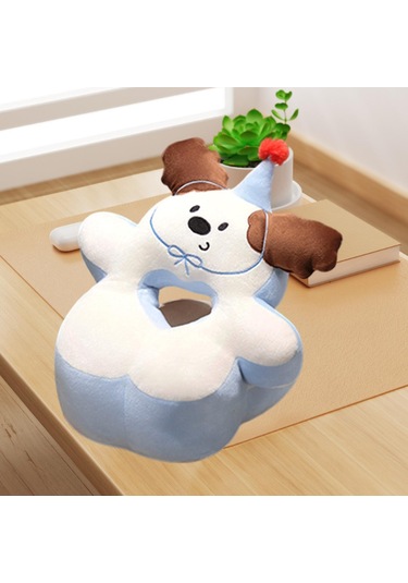 Homyl Ofis Masası Yastık Seyahat Yatak Odası Kanepe Için Çok Kahverengi Kulaklı Battaniye Yok