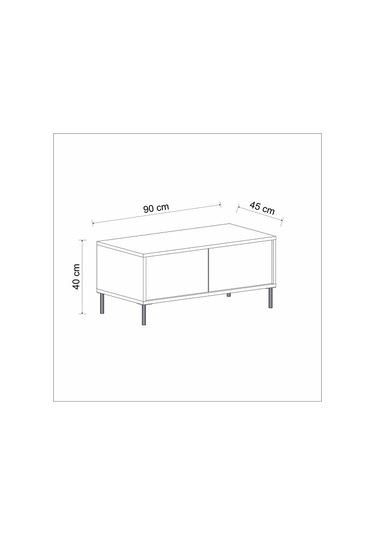 Orta Sehpa Kozan Antrasit Gold