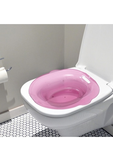 Trendooze Homyl Pembe Tuvalet Banyo Havzası, Yaşlılar İçin Komfort Pembe