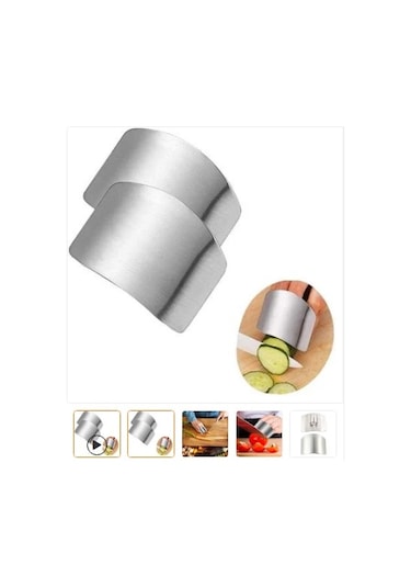 Buffer 2li Metal Parmak Koruyucu Hızlı Ve Güvenli Kesme Paslanmaz Gri