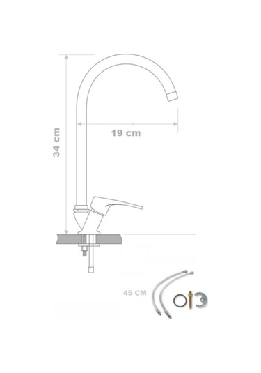 Armour Armatür Mutfak Bataryası Siyah Rose Siyah