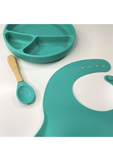 Oioi Blw Silikon Beslenme Seti II Yeşil