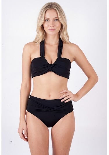 Nbb Bayan Boyundan Bağlamalı Bikini Mayo 51691 Siyah