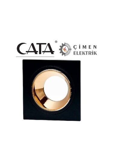 3 Adet Cata Ct 5055 Siyah Bakır Spot Kasası Gu10 50 Watt Diğer