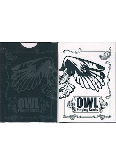 Hanson Chien Owl Blue Premium Oyun Kağıdı İskambil Kartları Destesi