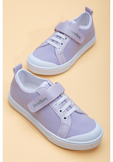Şirinbebe Şiringenç Keten Lila Kız İlkadım Bebek Çocuk Ayakkabısı-2898-lila Lila