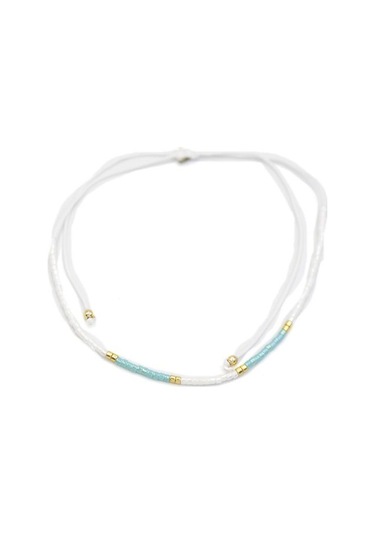 Royaleks Kum Boncuk Halhal - Beyaz Çok Renkli