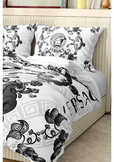 Marka Nevresim Takımı Çift Kişilik Pamuklu Saten Kumaş 6 Parça 3d Dijital Baskı Duvet Cover Set Model No:112 Renkli