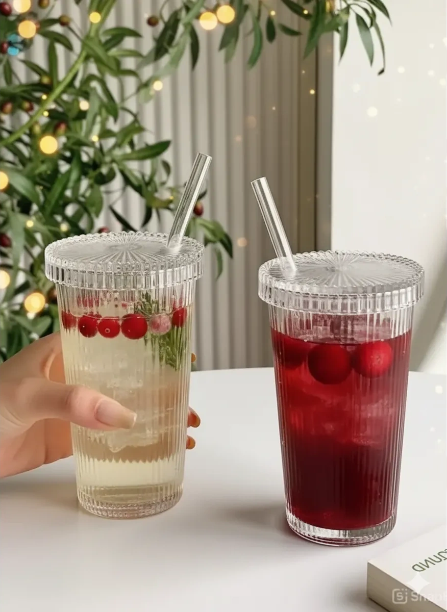 Conflate Pipet Ve Kapaklı 375 Ml 2 Parça Bardak Seti 418735151 Beyaz