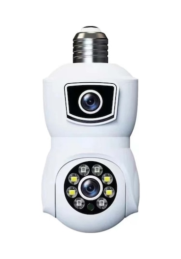 Rose Ahd-30125 Ampul Tipi Çift Lensli Hareket Takipli Akıllı Kamera