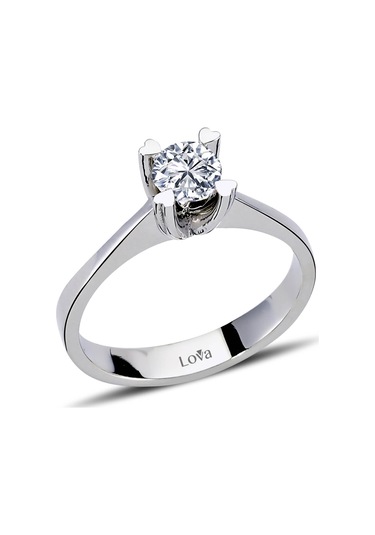 Lova F Renk 0,43 Karat Pırlanta Tektaş Yüzük - Idl - 1070004