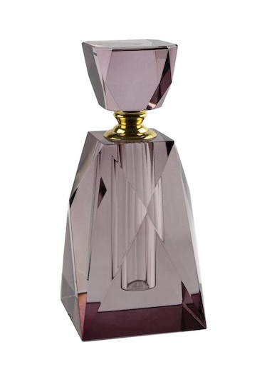 Mikasa Moor Bordo Gold Köşeli Cam Dekor Şişe 7x7x16 Cm