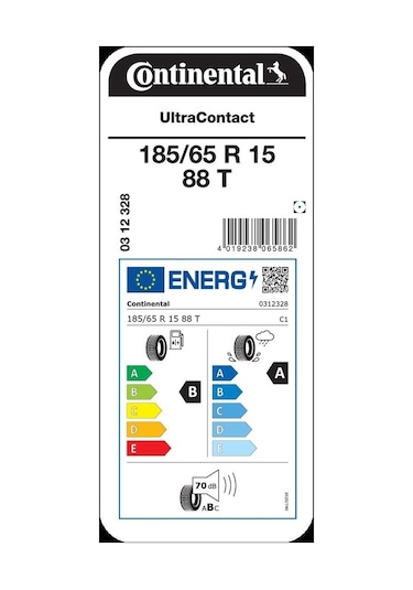 Continental 185/65 R15 88T UltraContact Yaz Lastiği 2025